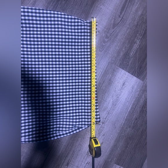 Ralph Lauren Black and White Gingham Pencil Skirt - Picture 5 of 6